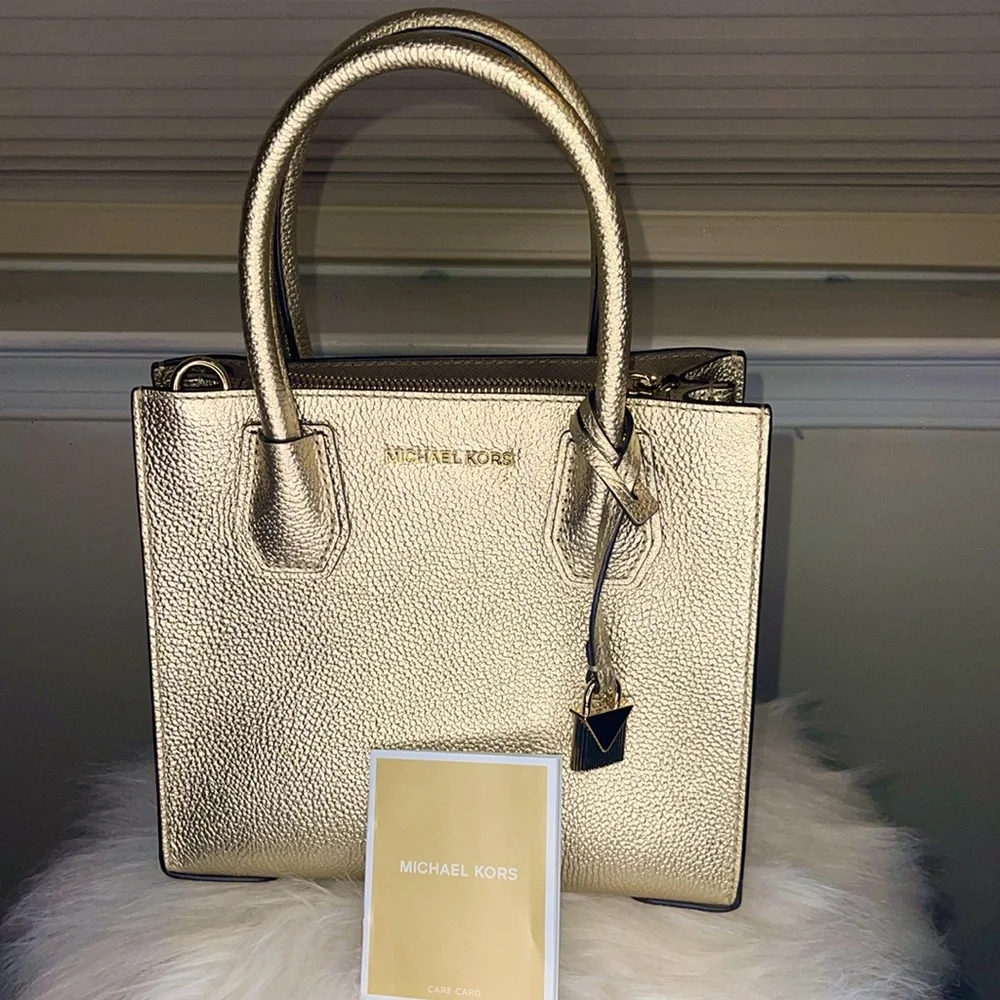 Jet Set Travel Extra-Small Metallic Top-Zip Tote Bag - Picture 1 of 5